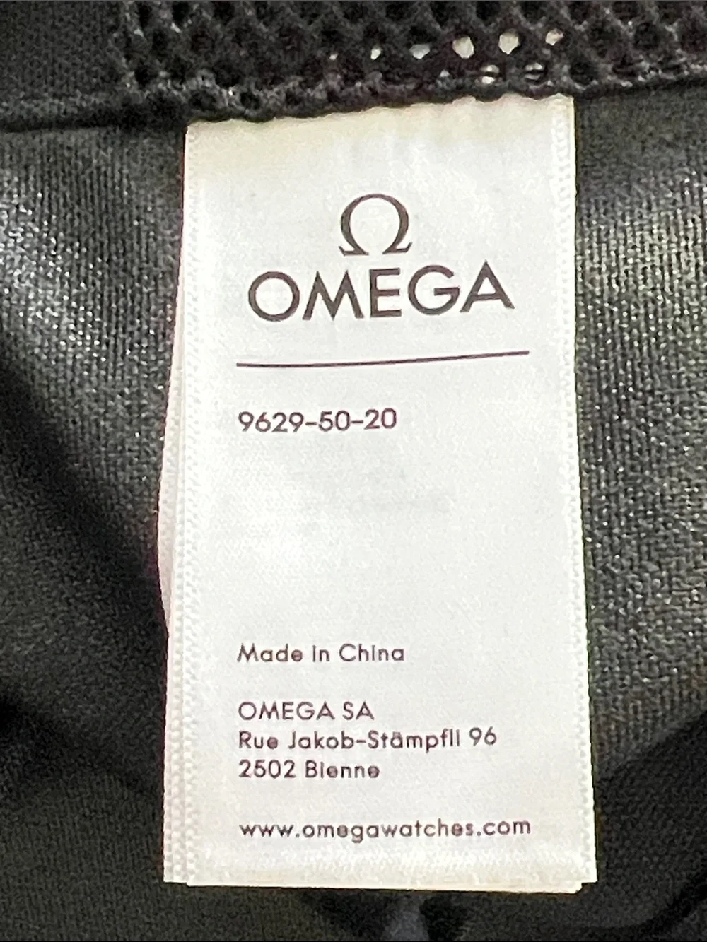 OMEGA branded tote bag